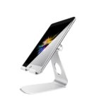 Adjustable Tablet Stand, Lamicall iPad Stand : Desktop Stand Holder Dock for Nintendo Switch, iPad Air 2 3 4 Pro mini, kindle, Nexus, Accessories, Samsung Tab and Other Tablets (4-11 inch) – Silver