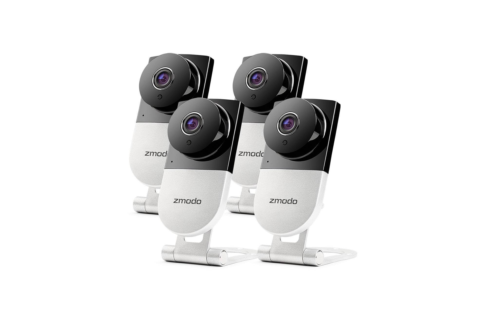 Zmodo 720p HD Wireless Home Surveillance Camera System - 4 Cameras with Night Vision and Two-way Audio