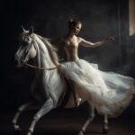 Example 1: /imagine Ballerina is spinning on a horse –v 5