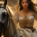 ivankv_Ballerina_on_a_horse_Western_movie_style_e4720d4e-345f-4bc4-af46-45607c12f789