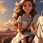 ivankv_Ballerina_sitting_on_her_horse_Pixar_cartoon_style_0a20fc6e-ac10-4483-90d6-10718e0c8208