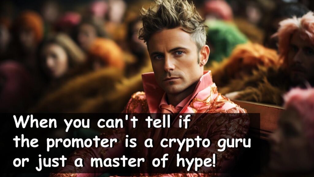 Crypto Meme 2: When you can't tell if the promoter is a crypto guru